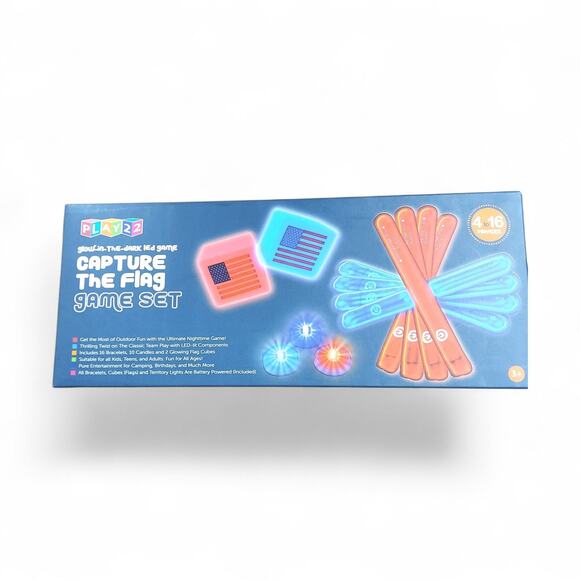 American Capture The Flag Glow in The Dark Game Set Players New Open Box - Picture 1 of 7